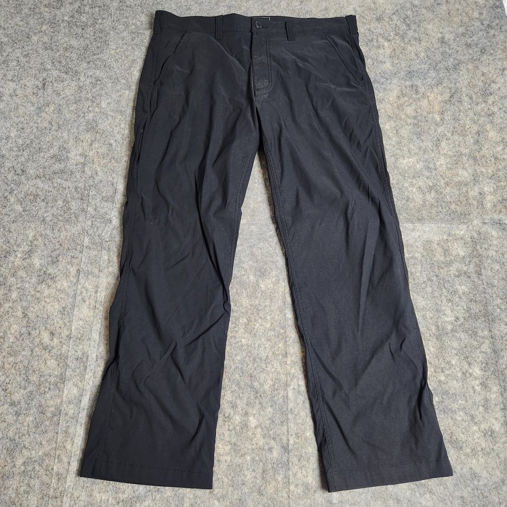 Eddie Bauer Travex Hiking‎ Pants Men 36x30 Black Cargo Pockets Gorpcore Outdoor